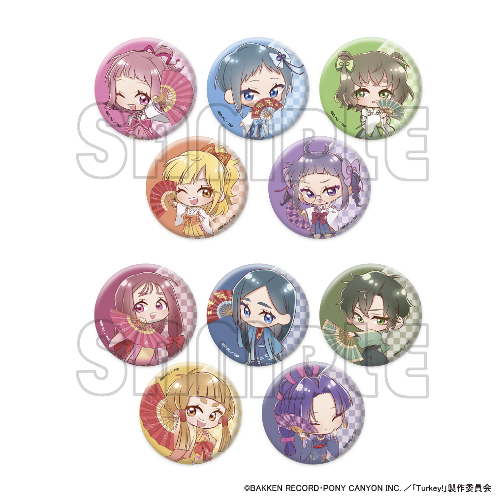 トレーディング缶バッジ/Turkey!巫女