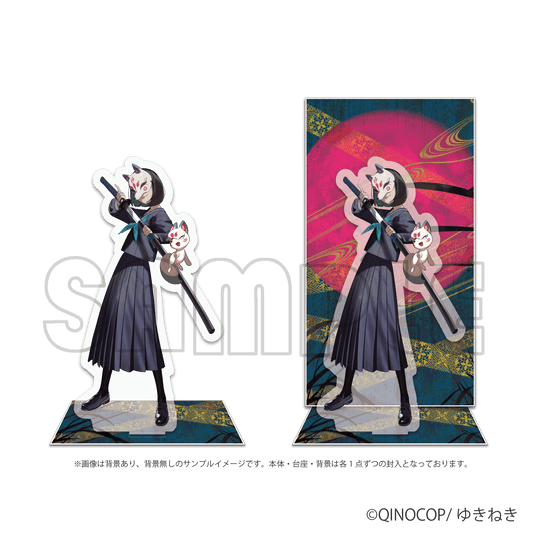 背景付きアクリルスタンド/ゆきねき(pako ver.)