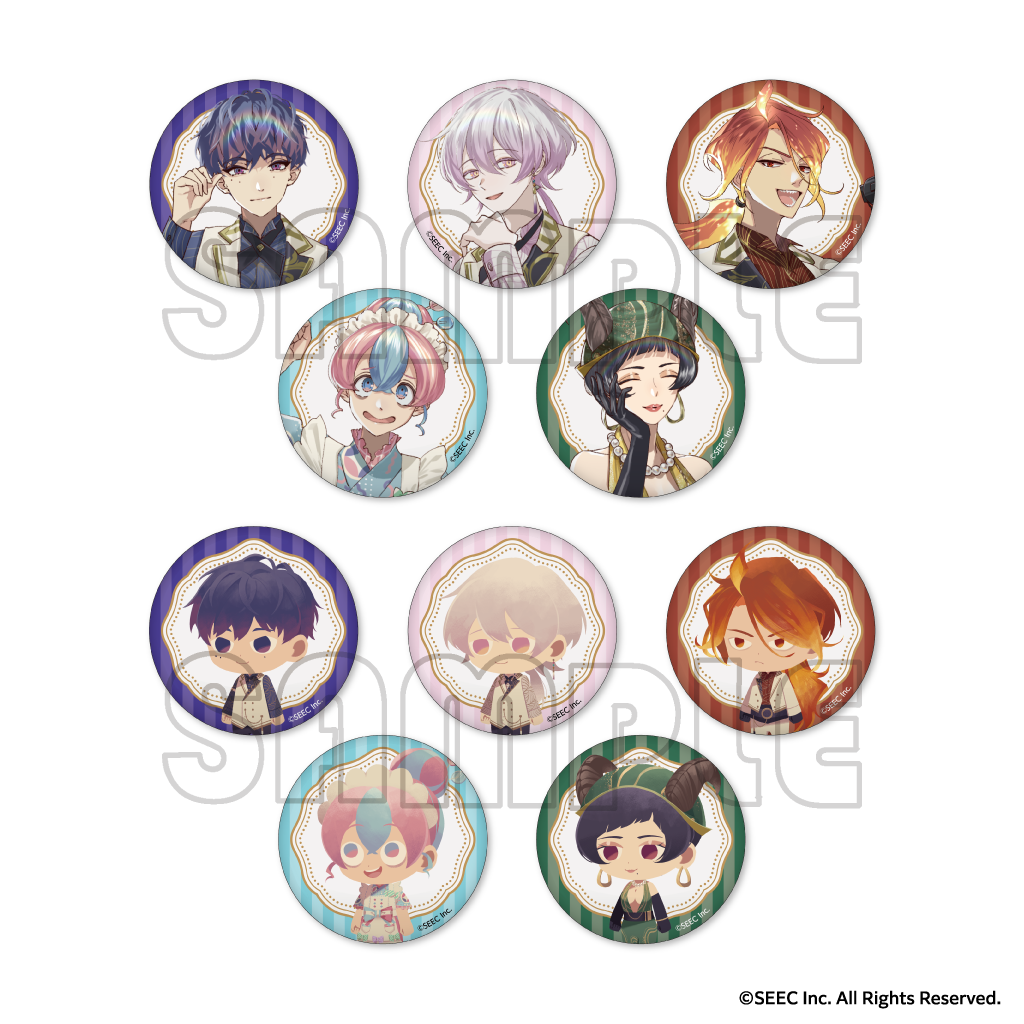 トレーディング缶バッジ／誰ソ彼ホテル  - 蕾 -