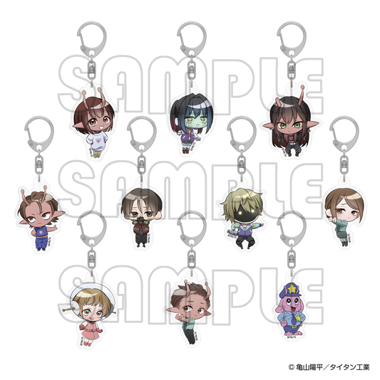 アクリルキーホルダー／ミルキーサブウェイまねっこポッピーくん