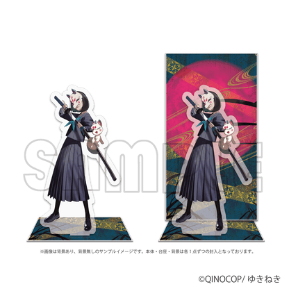 背景付きアクリルスタンド／ゆきねき（pako ver.）