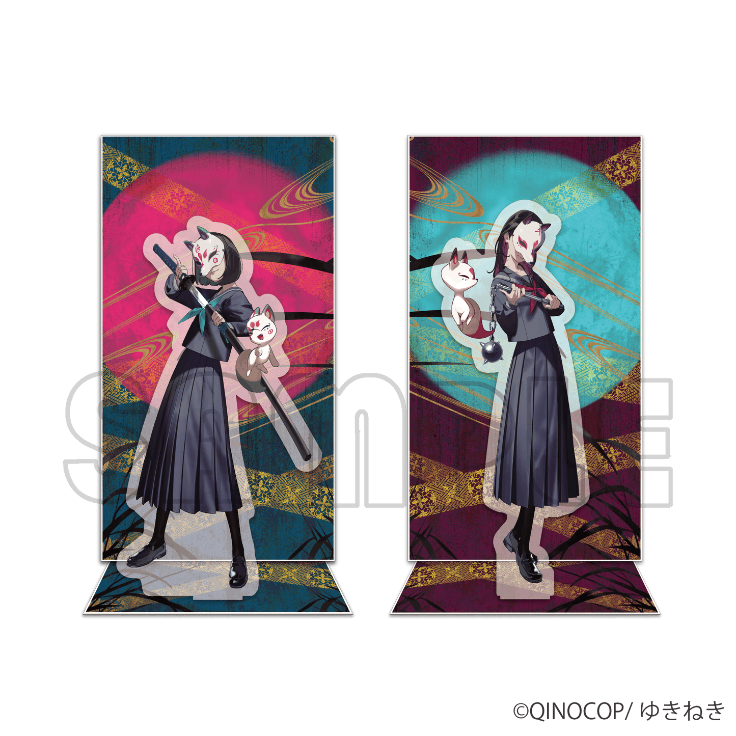 背景付きアクリルスタンド／ゆきねき（pako ver.）